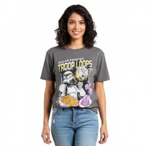 T-Shirt / Star Wars Sugar Frosted Troop Loops Graphic T-Shirt / Large / V-Neck